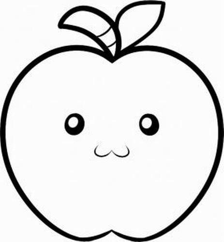 苹果的简单画法怎么画图片