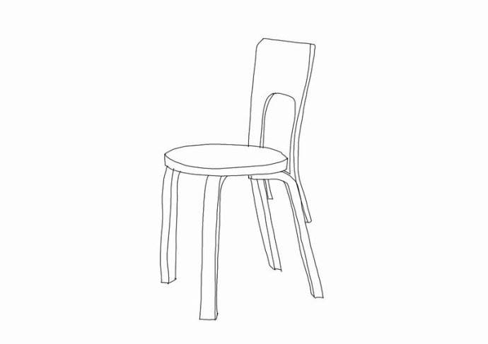 椅子的构成简笔画图片