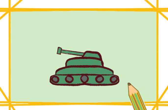 最难的装甲车简笔画图片