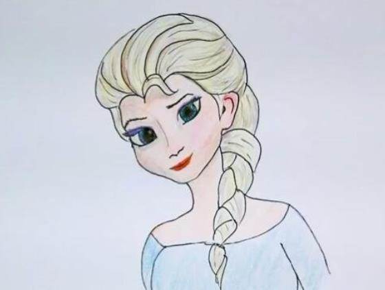 冰雪女王艾莎公主画法讲解美若天仙的简公主简笔画这是一组艾莎公主简