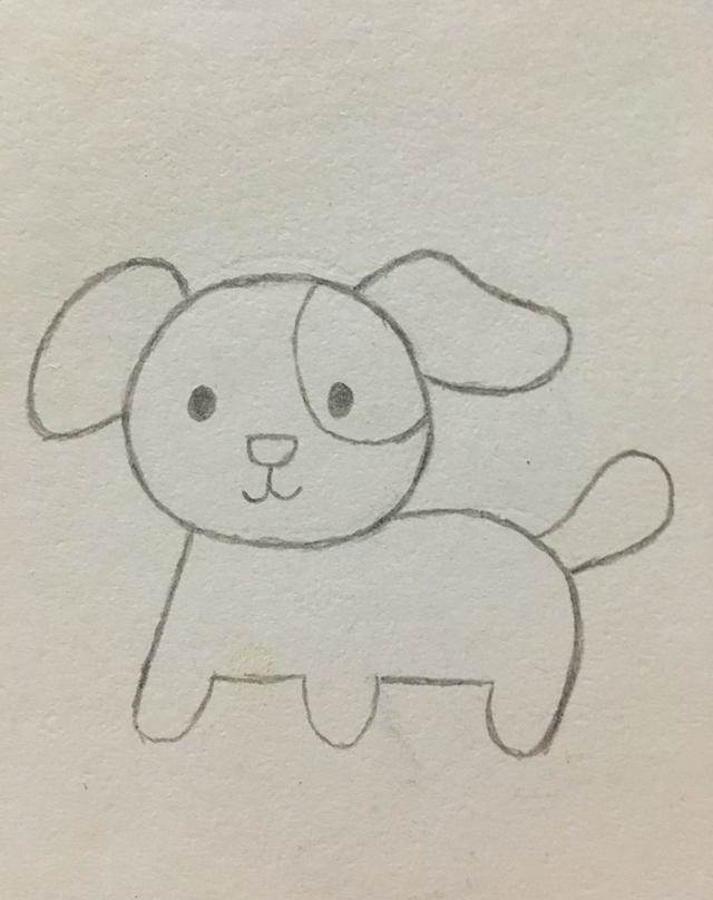 简笔画——小狗的画法