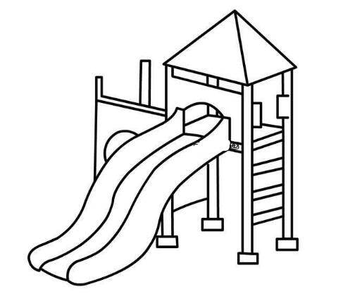 简单的滑梯怎么画?图片