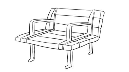 椅子简单画法图片