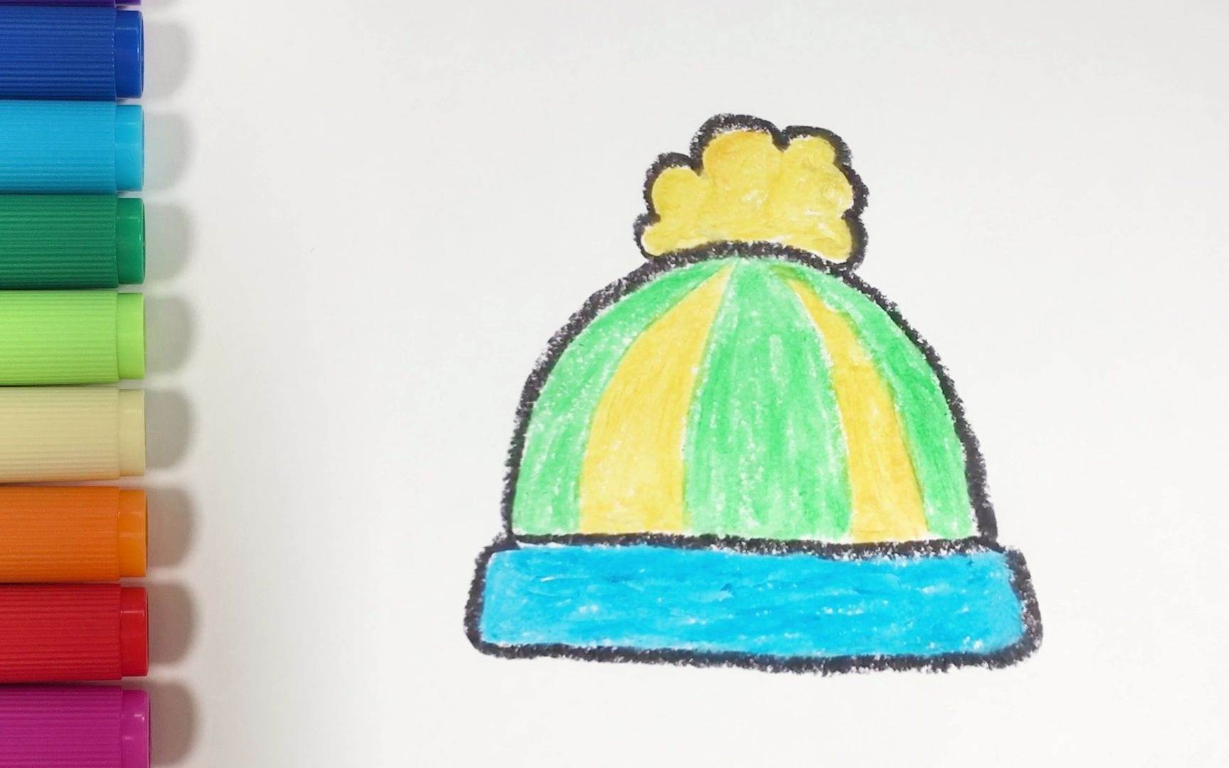 帽子简笔画 儿童画图片