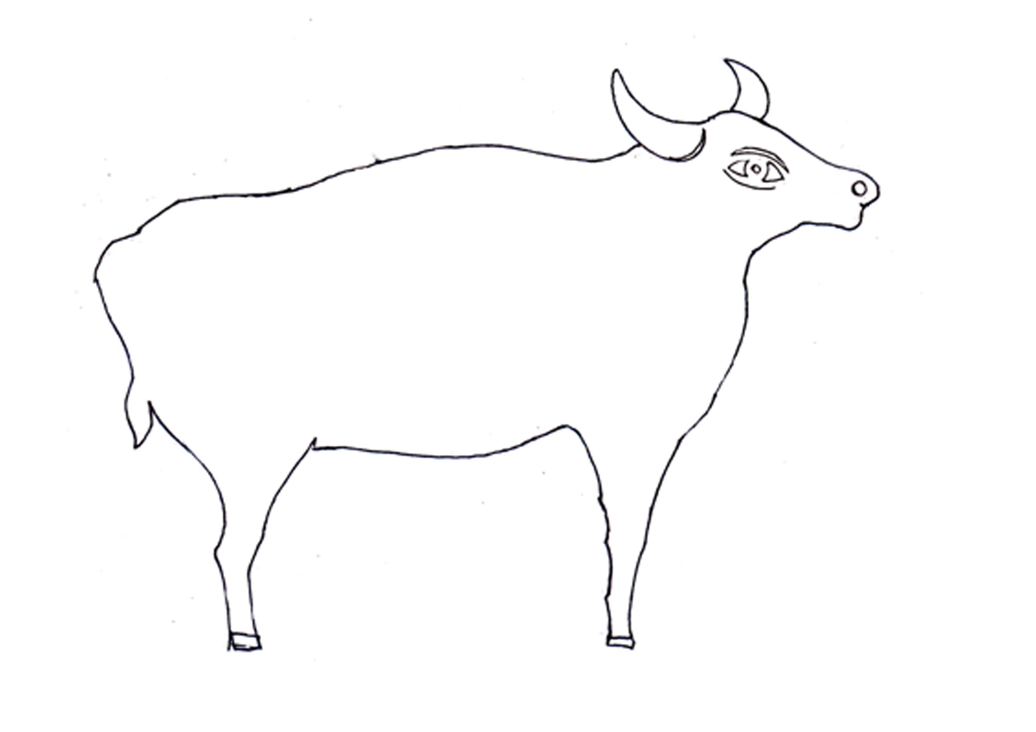牛可爱简笔画简单图片