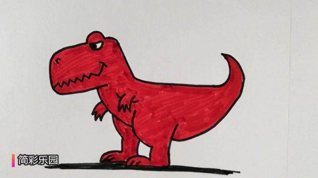 各种恐龙简笔画霸王龙图片