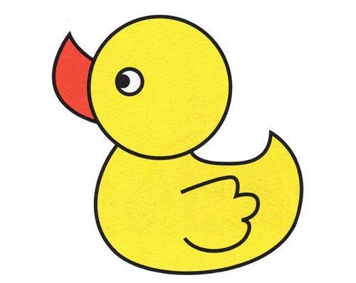 幼儿画小鸭子简单画法图片