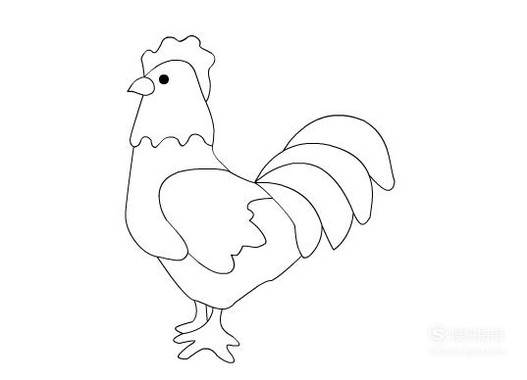 鸡怎么画简单简笔画图片
