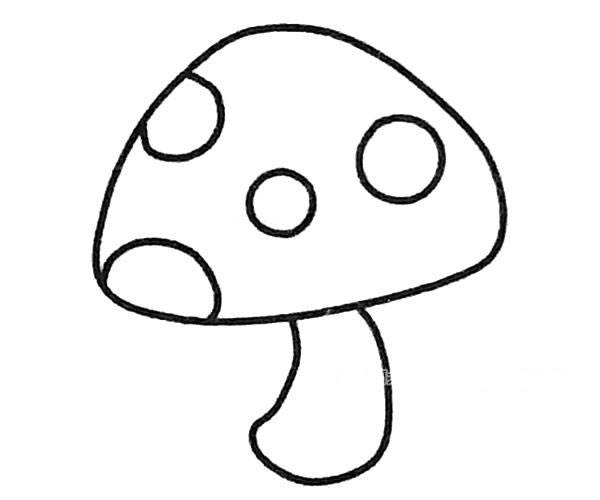蘑菇简笔画 蘑菇简笔画图片带颜色