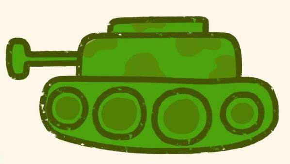 军用装甲车简笔画简单图片
