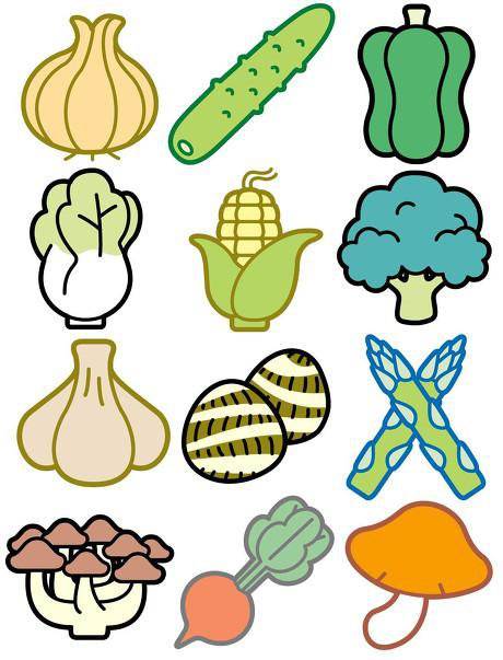 所有的蔬菜怎么画图片