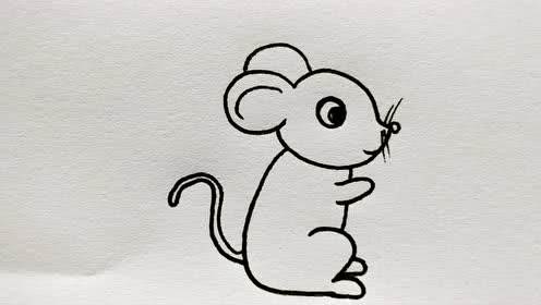 卡通老鼠简笔画简单图片