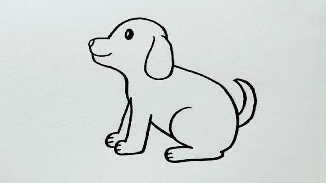 狗的简笔画 狗的简笔画怎么画又简单又可爱