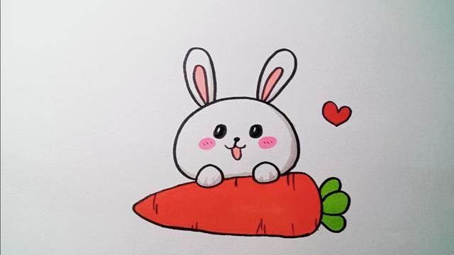 小兔子娃娃简笔画图片