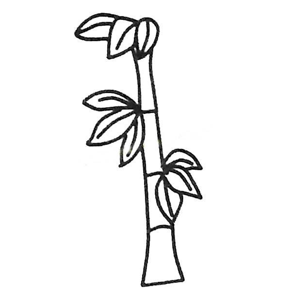 儿童简笔画竹子的画法图片