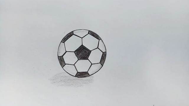 儿童足球简笔画简单图片