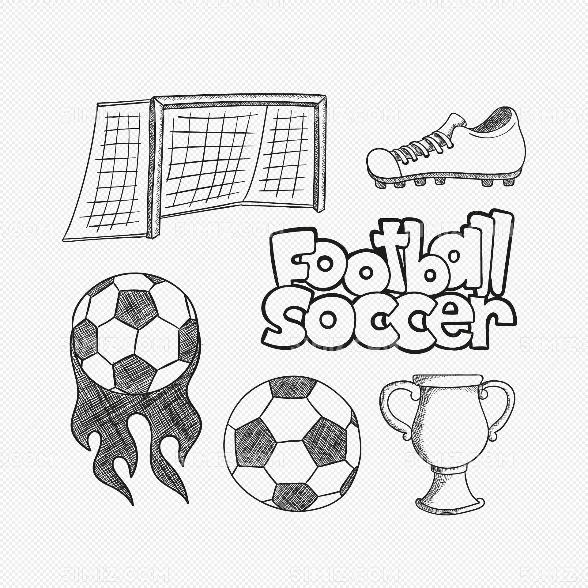 足球运动员简笔画设计图__图片素材_其他_设计图库_昵图网nipic.com