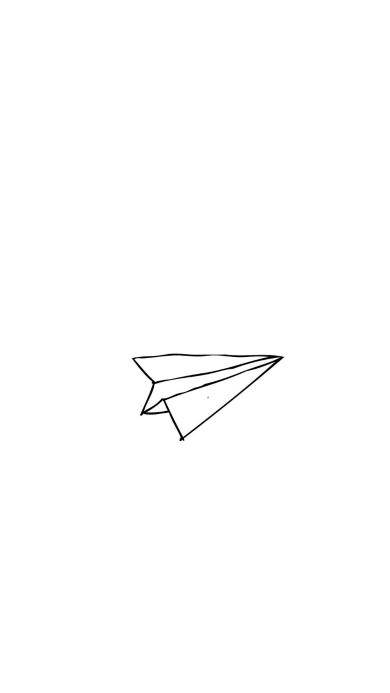 纸飞机简笔画立体图片