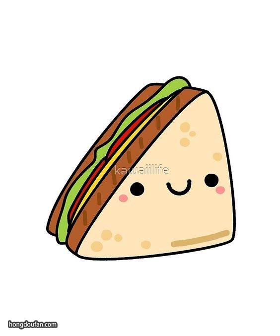 三明治怎么画简体图片