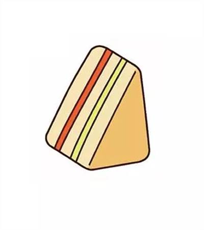 三明治怎么画简单图片