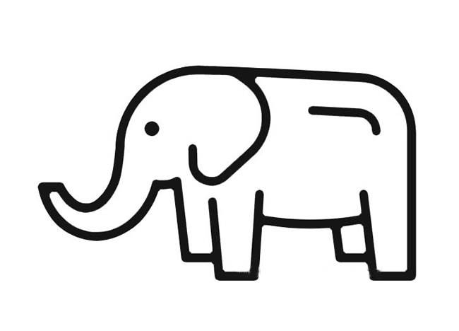 大象的简笔画 大象的简笔画图片大全