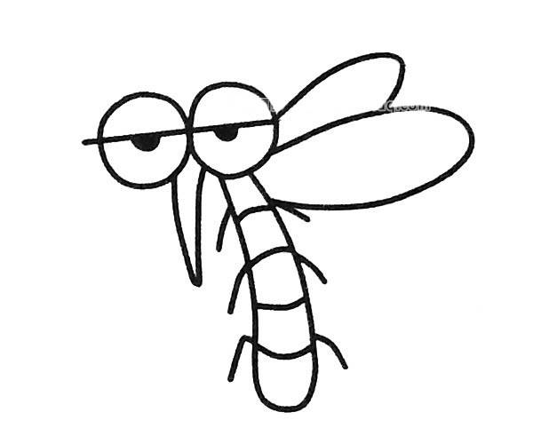 死蚊子简笔画图片