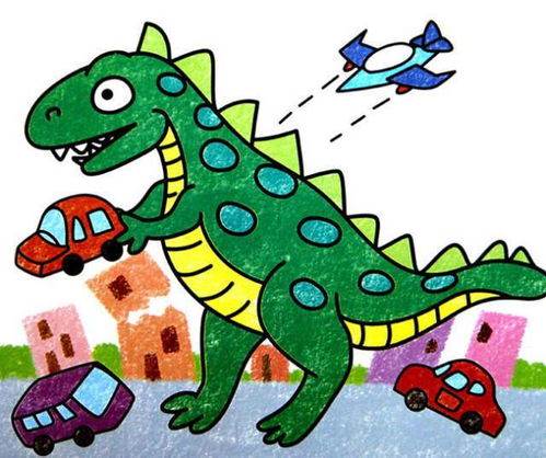 画恐龙简笔画 幼儿园画恐龙简笔画