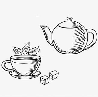 茶壶茶杯简笔画图片