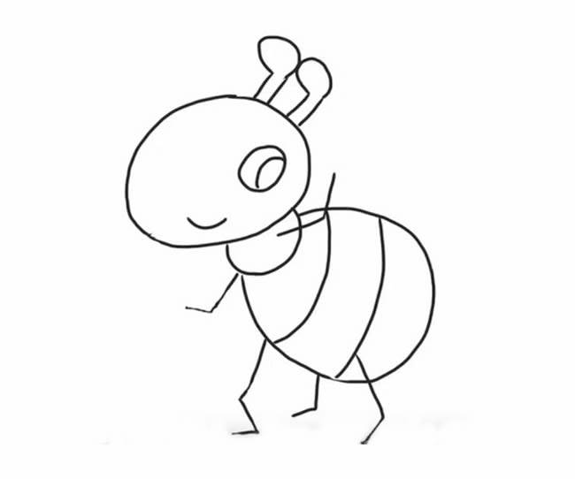 小蚂蚁简笔画头饰图片