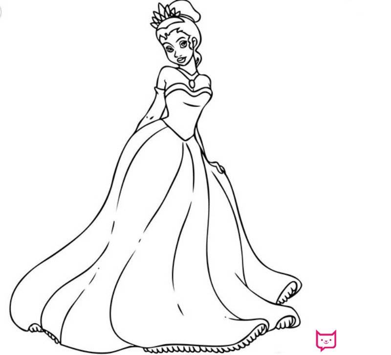 卡通贝儿公主简笔画图片
