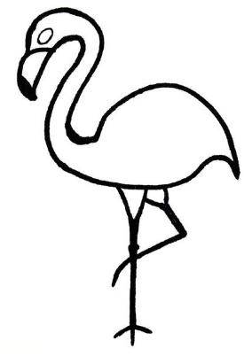 火烈鸟的简单画法图片