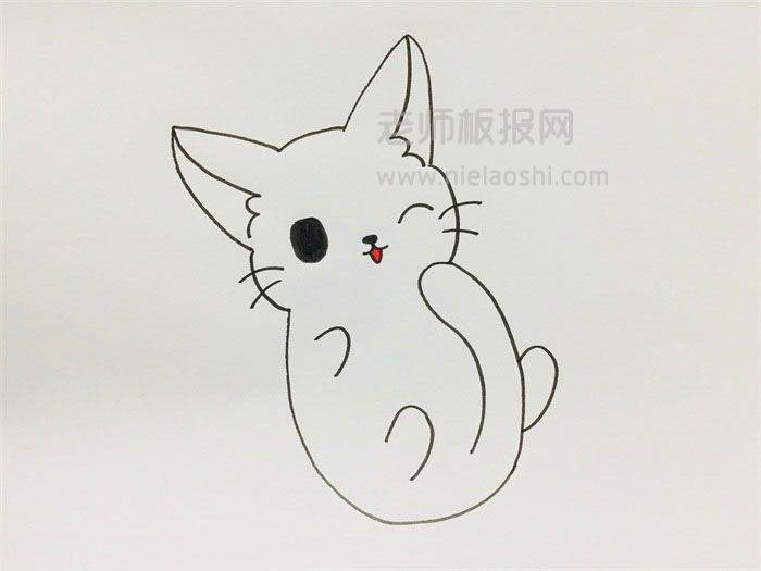 画小猫的简笔画 用数字画小猫的简笔画