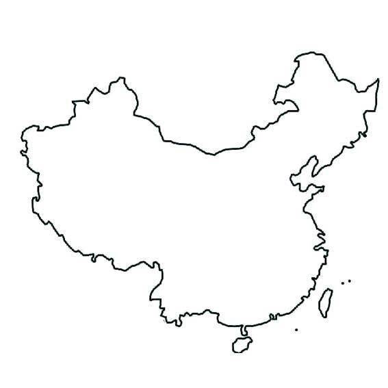 中国轮廓卡通图片