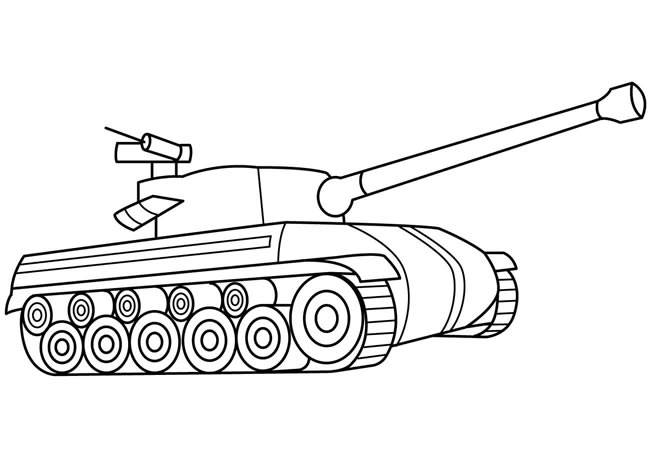 坦克的简笔画 画一辆霸气装甲车