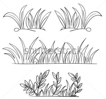 草的简易画法图片