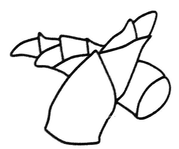 竹笋的简笔画幼儿图片