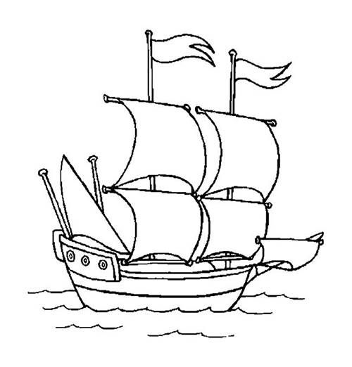 古代小船怎么画简笔画图片