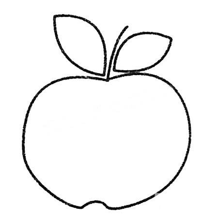 苹果片简笔画图片