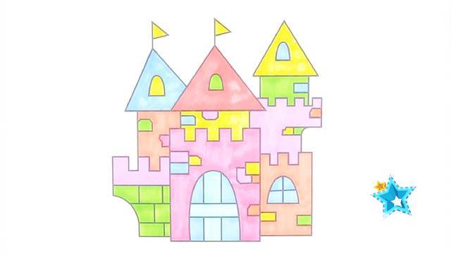 童话梦幻城堡简笔画梦幻童话城堡简笔画图片大全儿童乐园城堡简笔画这
