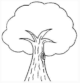 樟树简笔画卡通版图片