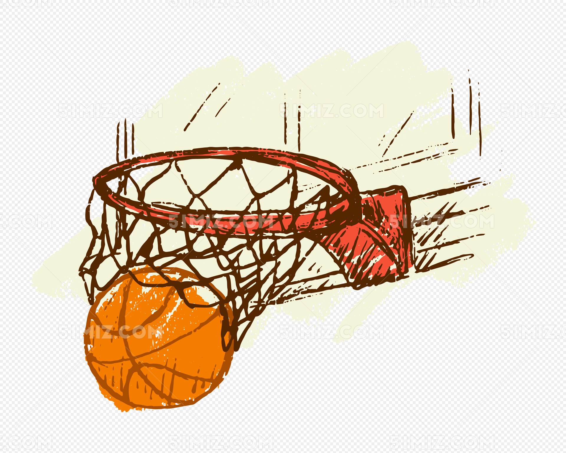 篮球框卡通简笔画图片