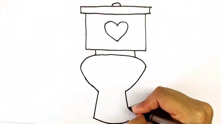 厕所的简笔画 简单图片