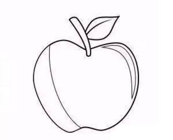 苹果画法简笔画 苹果画法简笔画儿童