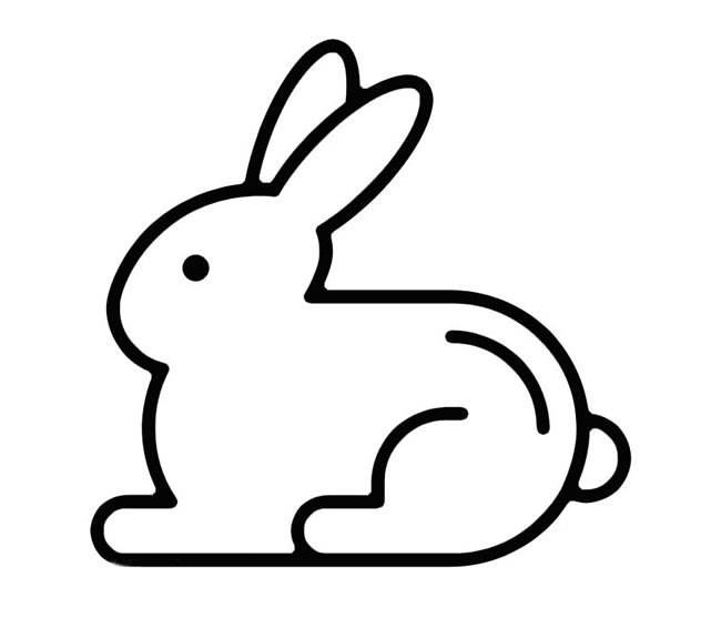 画小白兔简笔画 儿童画小白兔简笔画