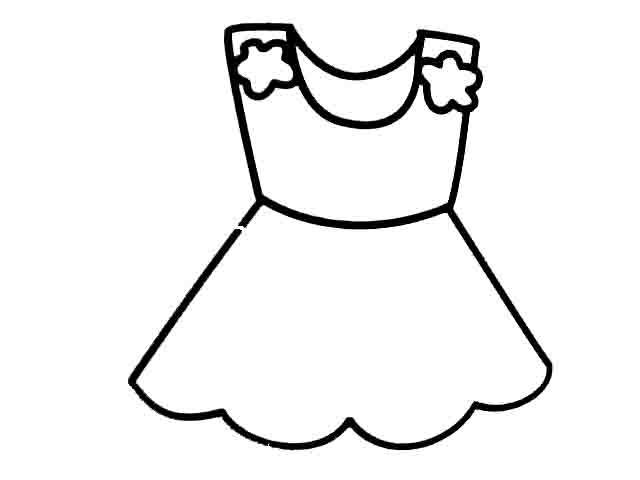 裙子的简笔画简单图片