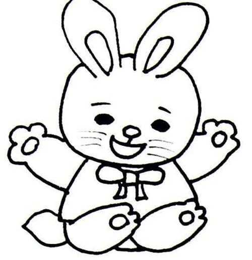 可爱小兔子简笔画 呆萌可爱小兔子简笔画