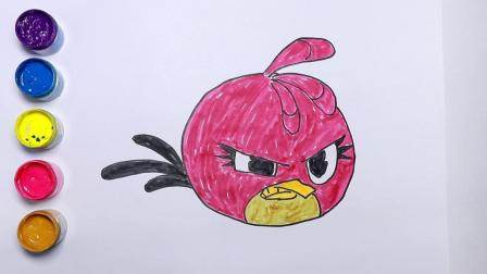 愤怒的小鸟简笔画家族图片