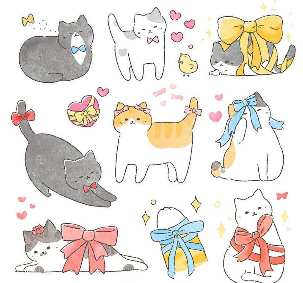 可爱小猫简笔画 小猫简笔画可爱小猫简笔画