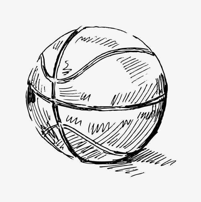 篮球足球简笔画 简单图片
