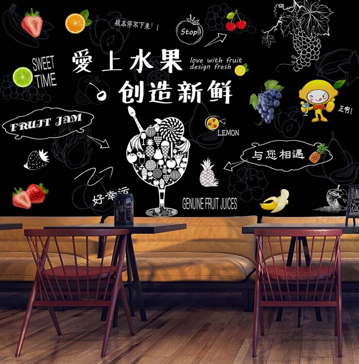 收银台吧台促销小黑板留言板桌面立式宣传摆摊广告板手绘黑板生鲜水果